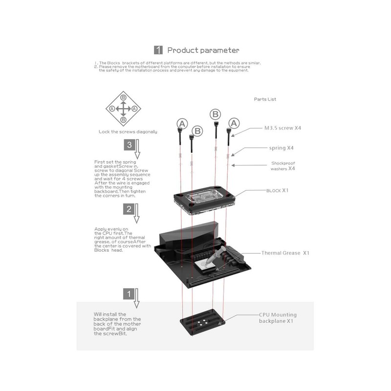 Bykski CPU-RAY-MC-M High-Efficiency CPU Water Cooling Block - Featuring High