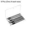 HARFINGTON 6pcs Oval Hole Punch Set 2mm 3mm 4mm Leather