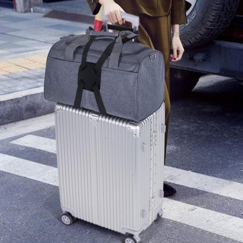 Elastic Fastening Belt for Luggage, Adjustable Luggage Straps for Suitcases