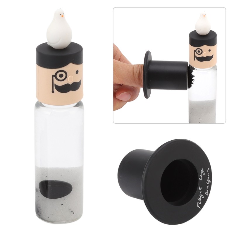 Ferrofluid Display Toy Magnetic Liquid Stress Relief Educational Cylindrical Ferrofluid