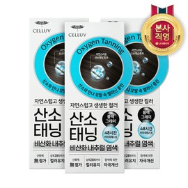 Elastine Celeb oxygen tanning non-oxidizing natural dye black gray gray hair dye 90g, 3 pieces / 엘라스틴 셀럽 산소태닝 비산화 내추럴 염색 블랙 그레이 새치 염색약 90g, 3개
