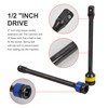 5PCS 1/2 in. Drive Torque Limiting Extension Bar Set, 65-140