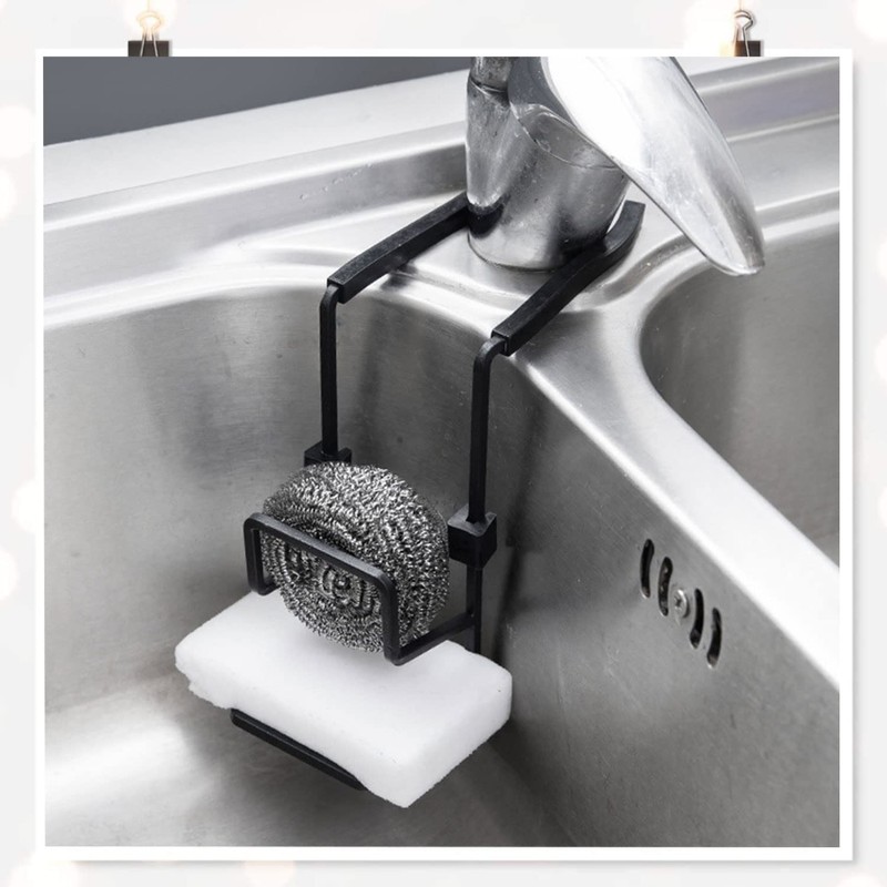 Sponge Holder Kitchen Hanging Sink Organiser - Metal Sponge Holder