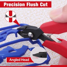 LEONTOOL Model Pro Nippers Model Nippers Tool Deburring Hobby Nippers Fine Fine Nippers Small Nippers Electrician Mini Nippers Spring Loaded Lightweight 4.1 inches (104 mm) Plastic Nippers Micro