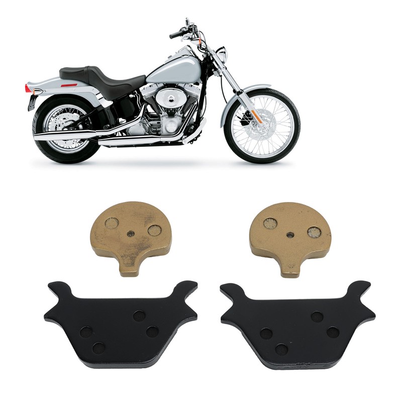 4PCs Motorcycle Front And Rear Brake Pads Brake Accessory Replacement