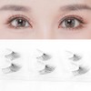 Musegetes False Eyelashes 4D Clear Band False Eyelashes Natural False
