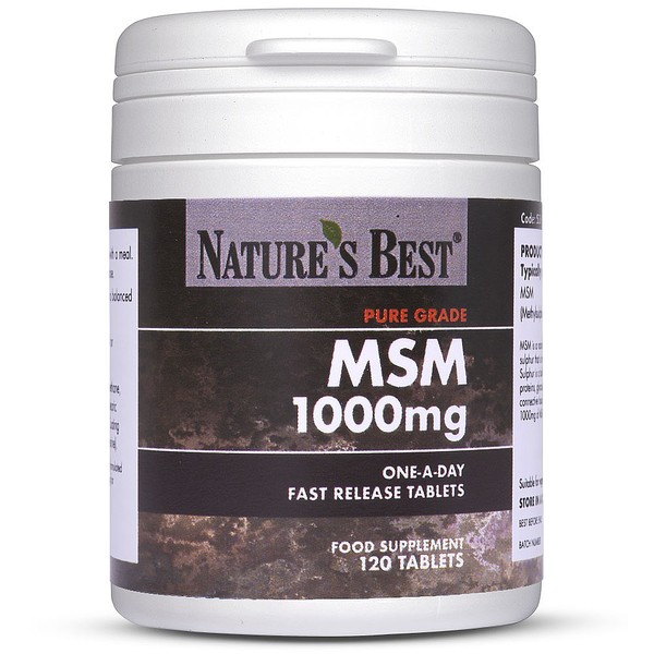 Natures Best MSM 1000mg, Fast Release Tablets, 120 TABLETS