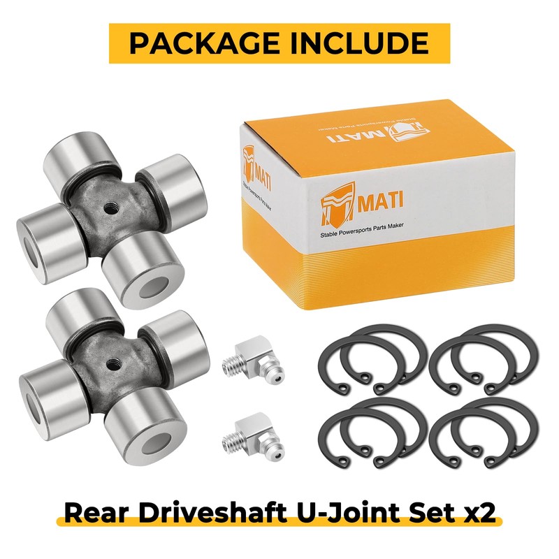 M MATI 2Pcs Rear Driveshaft U-Joint Set for Can-Am Outlander