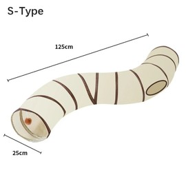 Collapsible Cat Tunnel – Fun Polyester+Steel Wire Cat Tunnel Tube, Cat Supplies