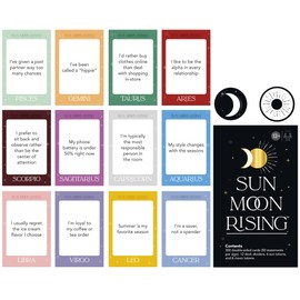 Sun Moon Rising Game, Astrology-Themed Party Card Game for Adults and Teens, Adult Card Game for 3-6 Players Ages 13 and Up
