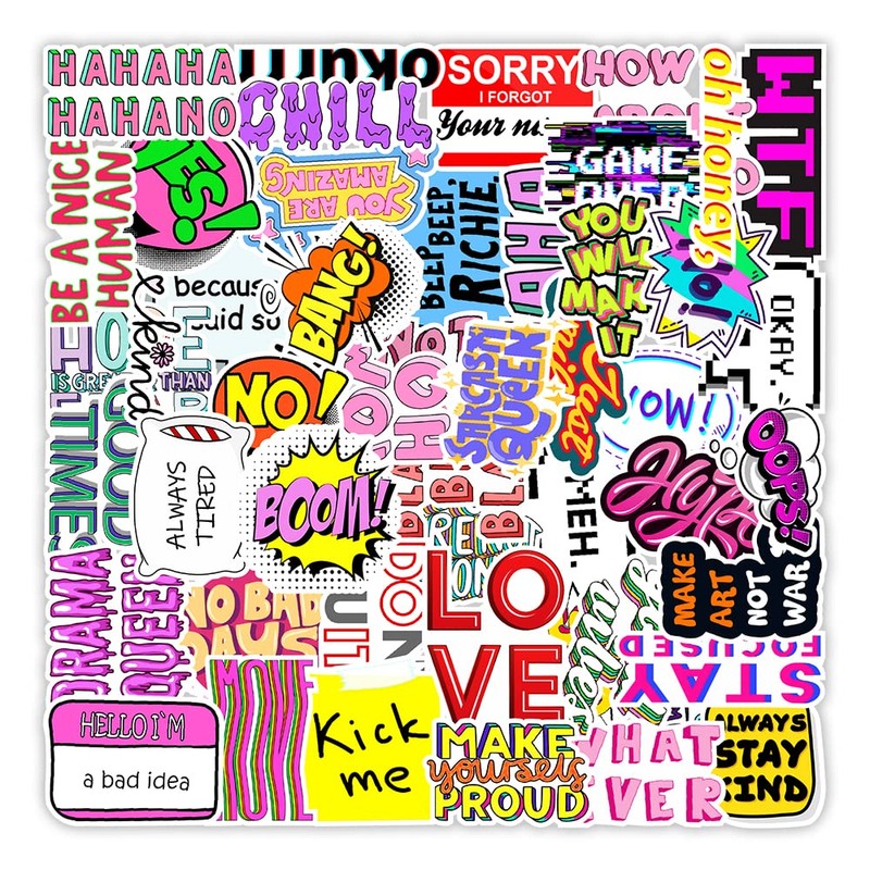 Reading Stickers 100 Pcs Books Sticker Pack for Dream Inspirational