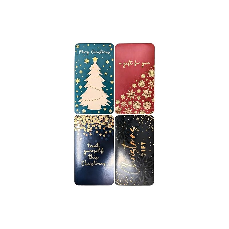 4 Traditional Christmas Money Wallets & Envelopes - Eco Packaging