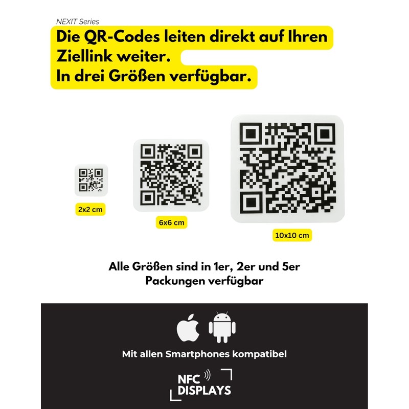 QR Code Sticker/Sticker | Customise and Change Link at Any