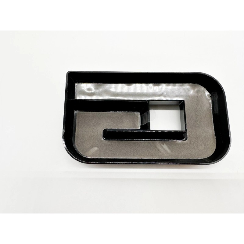Auto Rear Tailgate GMC Gloss Black Matte Black OVERLAY Emblem