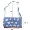 Frewahmesh American Flag Evening Clutch Metal Mesh Purse Handbag with