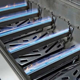 Hongso 17-1/8 inch Flavorizer Bars Heat Plates and 12-1/2 inch SS Heat Deflectors Grill Parts Repair Kit for Weber Genesis II 610, Genesis II LX 640, 600 Series (2017 and Newer)