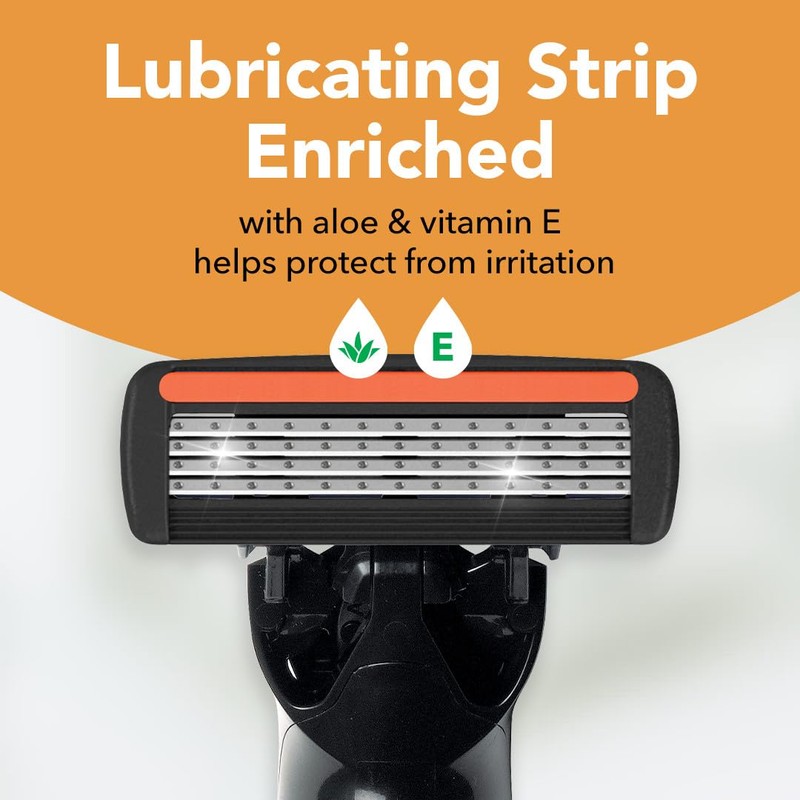 BIC Flex 4 Refillable Razors for Men, Long-Lasting 4 Blade