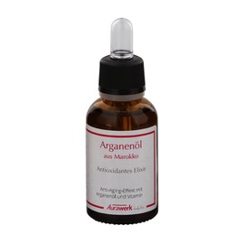Aurawerk Pure Argan Oil from Morocco, 30 ml Antioxidant Elixir, Argan Oil with Vitamin C, Argan Oil