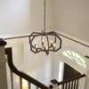 Lanhall 6 Light Farmhouse Chandelier Black Dining Room Light Fixture