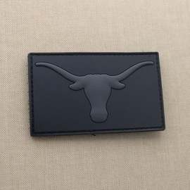LEGEEON Texas Longhorn PVC TX Morale Tactical Rubber Patch