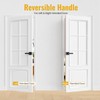 HOSOM 6 Pack Privacy Door Handles Black Door Handle Interior