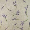 Cotton Rich Linen Look Upholstery Fabric Purple Lavender Flower Digital