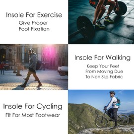 Wonder Care Arch Support Insole Anti Fatigue Insole for Plantar Fasciitis Relief | Memory Foam Insole Orthotics Boot Heel Insole and Shoes Sesamoiditis Insole for Men and Women