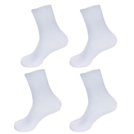 Calcetines de color suave para mujer, 4 pares, Azul, Women's Shoe Sizes (10-13)
