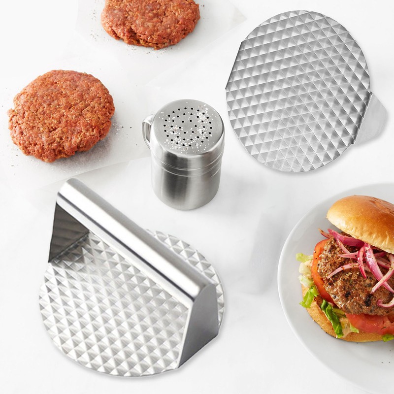Smashed Burger Press Stainless Steel Burger Press Round Burger Smasher