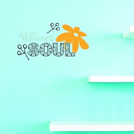 Decals - Untamed Soul Wall Art Size 20 Inches X 40 Inches