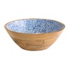 APS 1054 Mango Wood Bowl with Epoxy Resin Coating Inside,