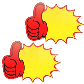 Sale Price Tags Empty Star Shape Sales Signs Sale Flea Market Price Tags Thumb High Explosion Shape Price Labels Price Display Sign for Supermarkets 16 x 12 cm Pack of 60