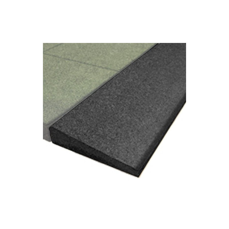 KIDWISE PlayFall Playground Safety Surfacing Bevel Edge Border-Black-1.75" (Set of