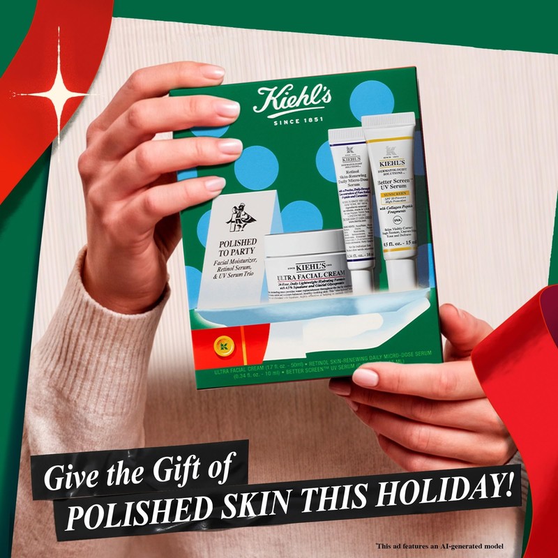 Kiehl's Polished to Party Gift Set, Cream 50 ml, Serum