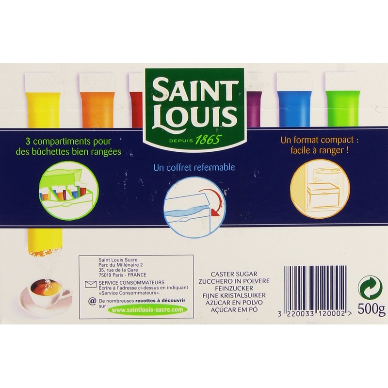 Bûchettes in polvere di zucchero Saint Louis 500 g