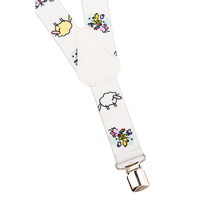 Olata Children’s Elasticated Sheep Design Y-Shape Braces/Suspenders (1-5 Years) -