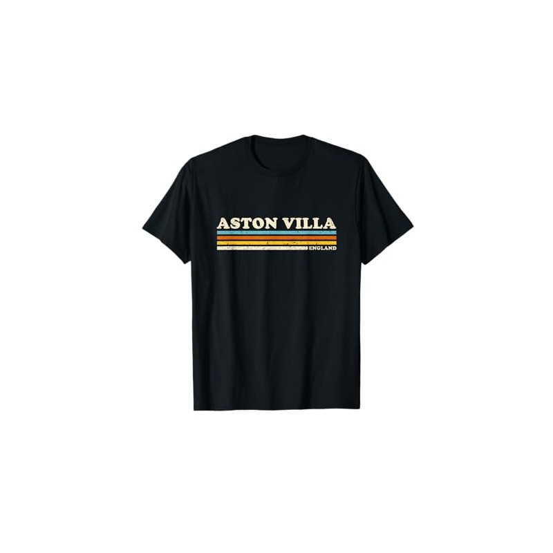 Retro Stripe Aston Villa T-Shirt