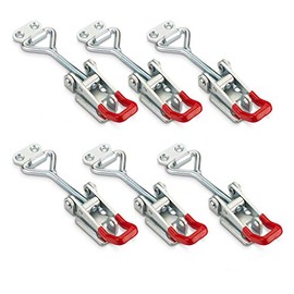 JUNKER Toggle Latch M6 (Holding Force 220 kg, Lockable) Galvanised Steel Adjustable Toggle Lever Tensioner Set of 6