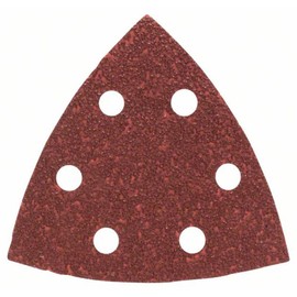 Bosch Home and Garden DIY 25tlg. Schleifblatt-Set verschiedene Materialien für Deltaschleifer (Körnung 40, 6 Löcher) 2607019487