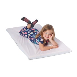 ROLLEE POLLEE White Microfiber Mat Sheets for Preschool or Daycare, Stitched Hem for Snug Fit, Super Soft and Durable (Standard Mat Sheet 24 x 48, Single)