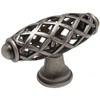 Cosmas 5 Pack 1749WN Weathered Nickel Cabinet Hardware Birdcage Knob