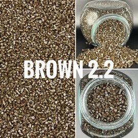 HairPro Italian Keratin Glue Hair Extension Beads for Hair Extension Fusion Keratin Glue Beads Making Wig Tool Fusion I Tip Hair Extensions Original colors (Brown 2.2) (100, Grams)