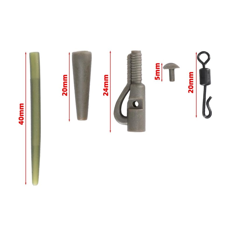 Carp Fishing Rigs Terminal Tackle Accessories Swivels and Snaps Safety