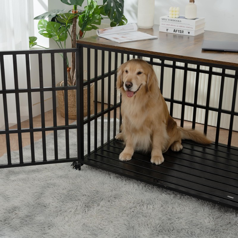 Heavy Duty Dog Crate Furniture for Medium Large Dogs, Decorative