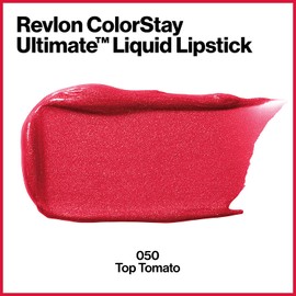 Revlon ColorStay Ultimate Liquid Lipstick, Satin-Finish Longwear Full Coverage Lip Color, Top Tomato (050), 0.07 oz