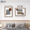 VCK 18x24 Poster Frame 3 Pack, Brown Walnut Wood Picture