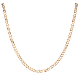 Old English Jewellers 9ct Yellow Gold on Silver 24 INCH Curb Chain - 3.5mm Width