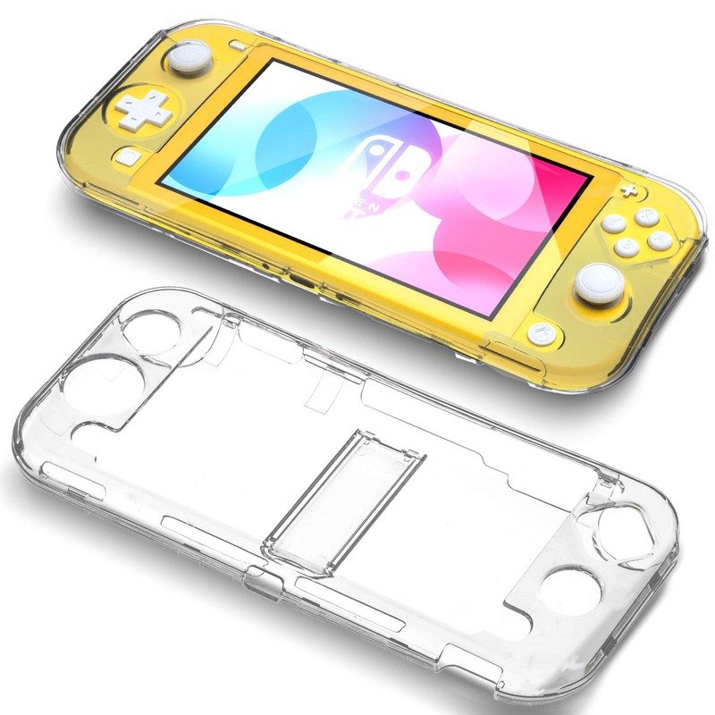 Clear Case for Switch Lite with Kickstand, Hard Case for