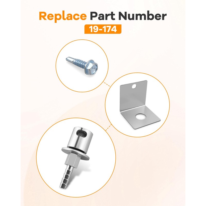 19-174 Fuel Tank Vent Roll Over Valve with Bracket Kit