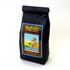 Cafe Don Pedro French Vanilla Medium Roast Low-Acid Coffee Six 12 oz Bags (4.5 lbs)